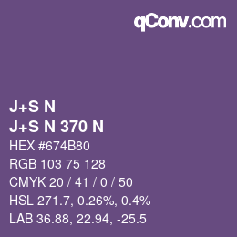 Farbcode: J+S N - J+S N 370 N | qconv.com