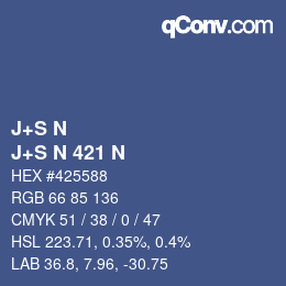 カラーコード: J+S N - J+S N 421 N | qconv.com