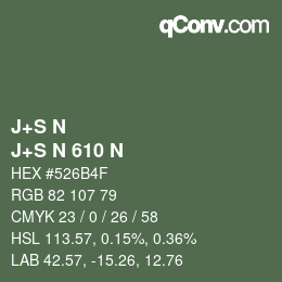 カラーコード: J+S N - J+S N 610 N | qconv.com