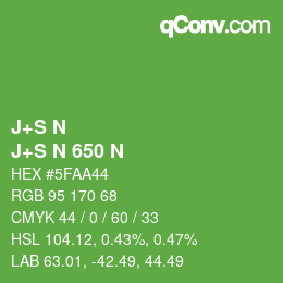 Código de color: J+S N - J+S N 650 N | qconv.com