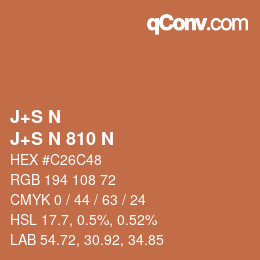 Farbcode: J+S N - J+S N 810 N | qconv.com