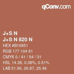 Farbcode: J+S N - J+S N 820 N | qconv.com