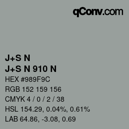 カラーコード: J+S N - J+S N 910 N | qconv.com