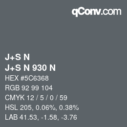 カラーコード: J+S N - J+S N 930 N | qconv.com