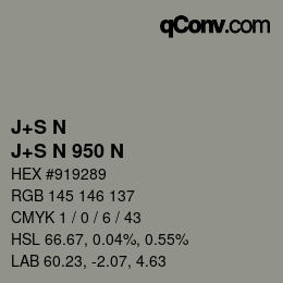 カラーコード: J+S N - J+S N 950 N | qconv.com