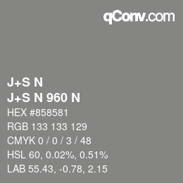 Código de color: J+S N - J+S N 960 N | qconv.com