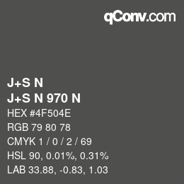 カラーコード: J+S N - J+S N 970 N | qconv.com