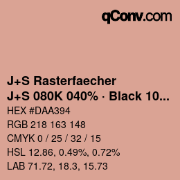 Code couleur: J+S Rasterfaecher - J+S 080K 040% · Black 10% | qconv.com
