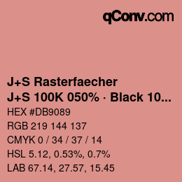 Color code: J+S Rasterfaecher - J+S 100K 050% · Black 10% | qconv.com