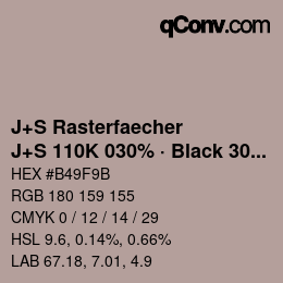 Farbcode: J+S Rasterfaecher - J+S 110K 030% · Black 30% | qconv.com