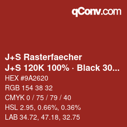 Farbcode: J+S Rasterfaecher - J+S 120K 100% · Black 30% | qconv.com