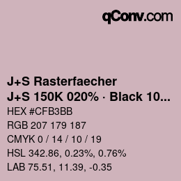 Code couleur: J+S Rasterfaecher - J+S 150K 020% · Black 10% | qconv.com
