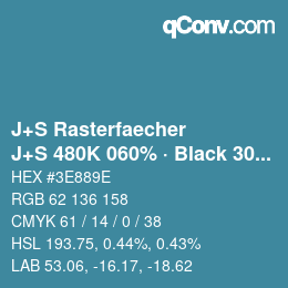 Farbcode: J+S Rasterfaecher - J+S 480K 060% · Black 30% | qconv.com
