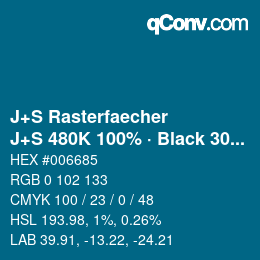 Farbcode: J+S Rasterfaecher - J+S 480K 100% · Black 30% | qconv.com