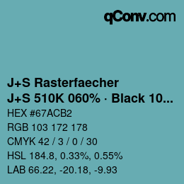 カラーコード: J+S Rasterfaecher - J+S 510K 060% · Black 10% | qconv.com