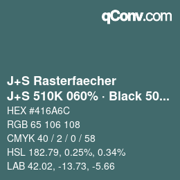 Color code: J+S Rasterfaecher - J+S 510K 060% · Black 50% | qconv.com