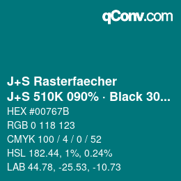 Code couleur: J+S Rasterfaecher - J+S 510K 090% · Black 30% | qconv.com