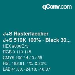 Farbcode: J+S Rasterfaecher - J+S 510K 100% · Black 30% | qconv.com