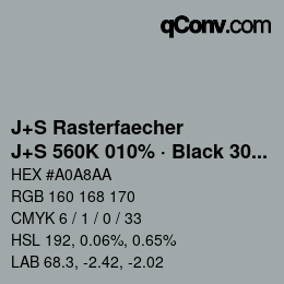 Code couleur: J+S Rasterfaecher - J+S 560K 010% · Black 30% | qconv.com