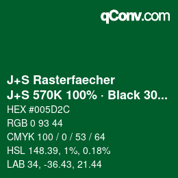 Farbcode: J+S Rasterfaecher - J+S 570K 100% · Black 30% | qconv.com