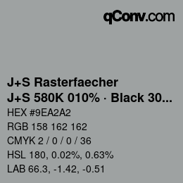 Code couleur: J+S Rasterfaecher - J+S 580K 010% · Black 30% | qconv.com