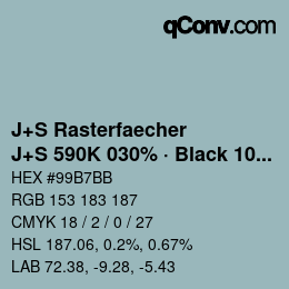 Farbcode: J+S Rasterfaecher - J+S 590K 030% · Black 10% | qconv.com