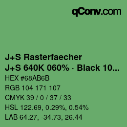 Code couleur: J+S Rasterfaecher - J+S 640K 060% · Black 10% | qconv.com