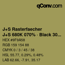 Code couleur: J+S Rasterfaecher - J+S 680K 070% · Black 30% | qconv.com