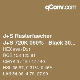 Farbcode: J+S Rasterfaecher - J+S 720K 060% · Black 30% | qconv.com