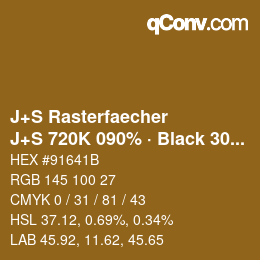Farbcode: J+S Rasterfaecher - J+S 720K 090% · Black 30% | qconv.com