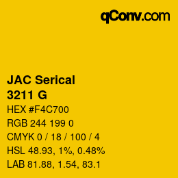 Farbcode: JAC Serical - 3211 G | qconv.com