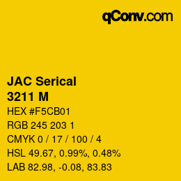 Código de color: JAC Serical - 3211 M | qconv.com