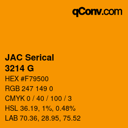 カラーコード: JAC Serical - 3214 G | qconv.com