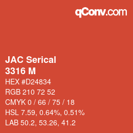 Farbcode: JAC Serical - 3316 M | qconv.com