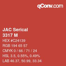 Farbcode: JAC Serical - 3317 M | qconv.com