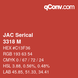 カラーコード: JAC Serical - 3318 M | qconv.com