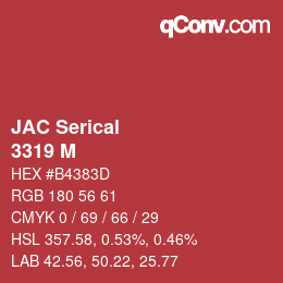 Farbcode: JAC Serical - 3319 M | qconv.com