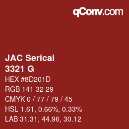 Farbcode: JAC Serical - 3321 G | qconv.com