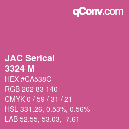 カラーコード: JAC Serical - 3324 M | qconv.com