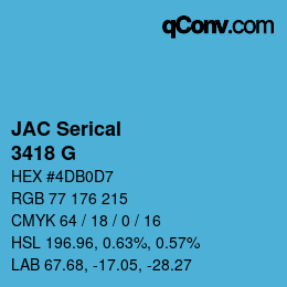 カラーコード: JAC Serical - 3418 G | qconv.com