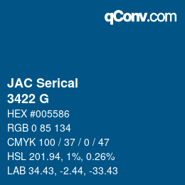 Farbcode: JAC Serical - 3422 G | qconv.com