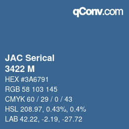 カラーコード: JAC Serical - 3422 M | qconv.com