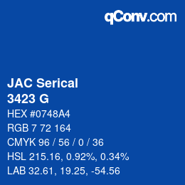 Farbcode: JAC Serical - 3423 G | qconv.com