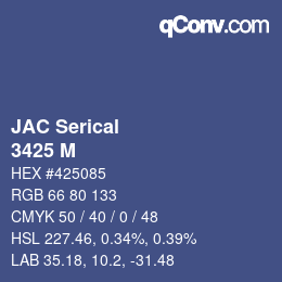 カラーコード: JAC Serical - 3425 M | qconv.com