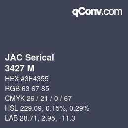 カラーコード: JAC Serical - 3427 M | qconv.com