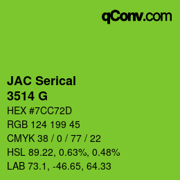 カラーコード: JAC Serical - 3514 G | qconv.com