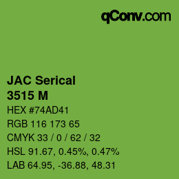 Farbcode: JAC Serical - 3515 M | qconv.com