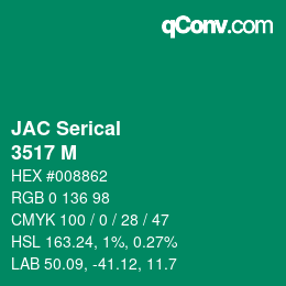 Farbcode: JAC Serical - 3517 M | qconv.com