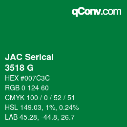 Farbcode: JAC Serical - 3518 G | qconv.com