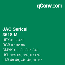 Farbcode: JAC Serical - 3518 M | qconv.com